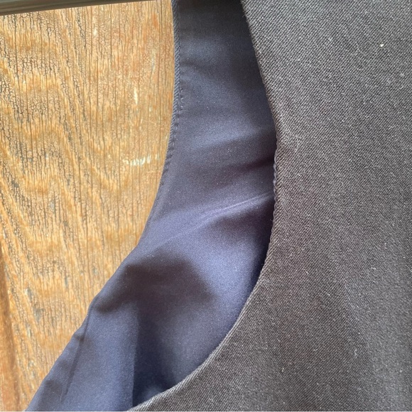 BANANA REPUBLIC Women’s Colorblock Navy Black Sleeveless Pencil Dress Size 6 P - Picture 5 of 9